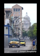 Looking up the Prado to the Capital building in Havana.