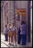 Sidewalk stall selling sodas; Havana, Cuba