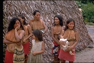 Yaqui Indian women and girls, Amazon River, Peru