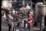 Bicycles and rickshaws, Kathmandu, Nepal