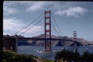 Yacht race under Golden Gate Bridge