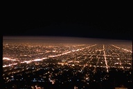 Night view from Griffith Park Observatory
