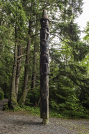 Wolf Totem Pole in Sitka National Historic Park