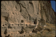 Long House in Cliff Dwellings, Bandelier National Monument, New Mexico