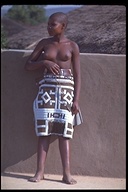 Young Ndebeli woman in Zambabwe, Africa