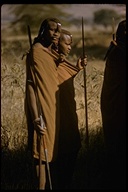 African people carrying spears, Africa