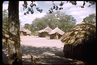 African village scene, Africa
