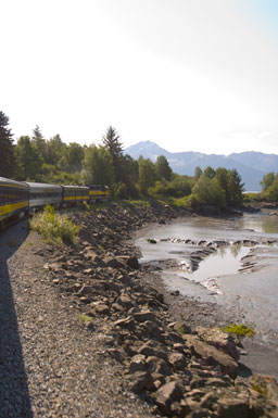 Alaska train to Whittier