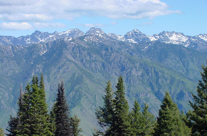 Seven Devils Mountains - view from Oregon side of Hells Canyon