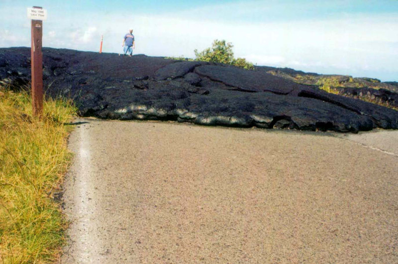 End of Chain of Craters Road at Hawaii Volcanoes National Park (Hawaii)