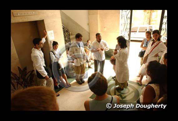 University of michigan medical school students visit a clinic in havana.