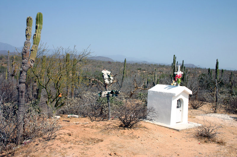 Roadside memorial near Cabo San Lucas (Mexico)
