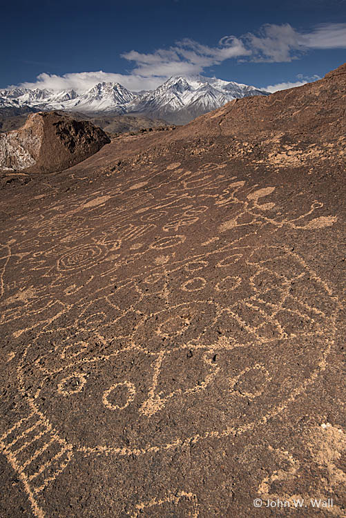 Sky Rock Petroglyph Site near Bishop, California