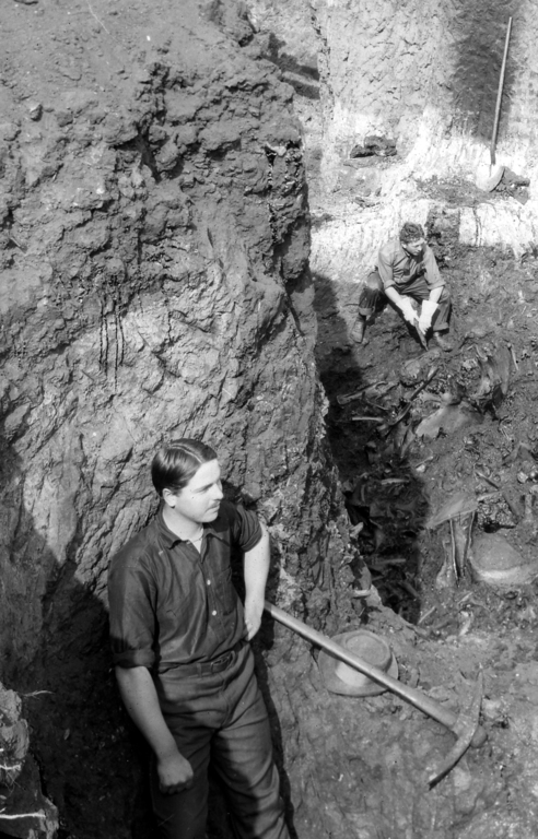 Original excavation of La Brea tarpit