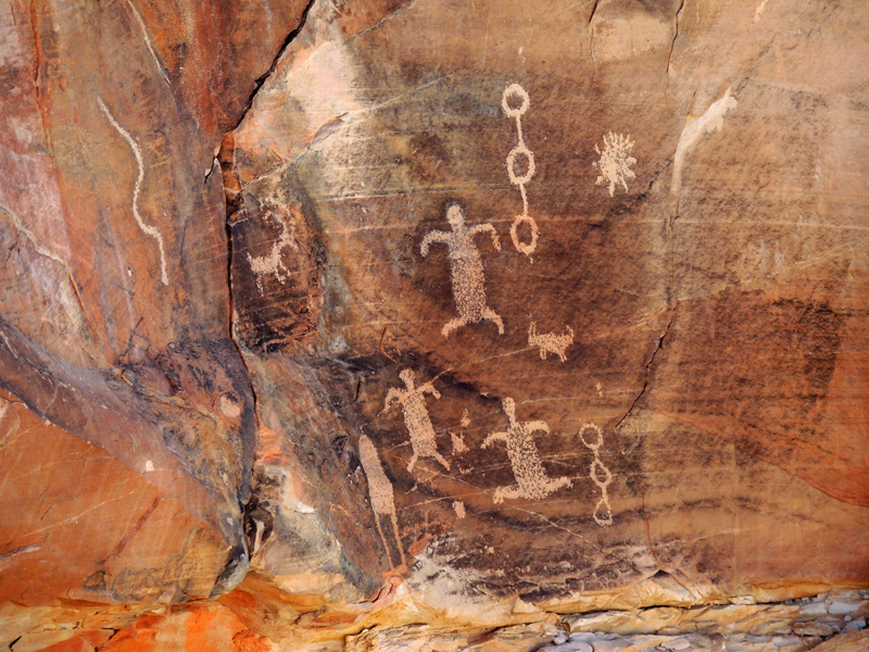 Whitney-Hartman Petroglyphs-10-Whitney-Hartman/Falling Man Site, 'Upper Wall'