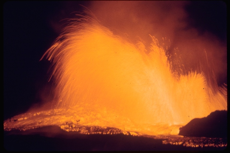 Volcano erupting, Hawaii
