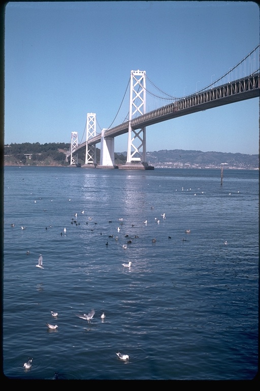 View of the Bay Bridge from San Francisco Waterfront, San Francisco County