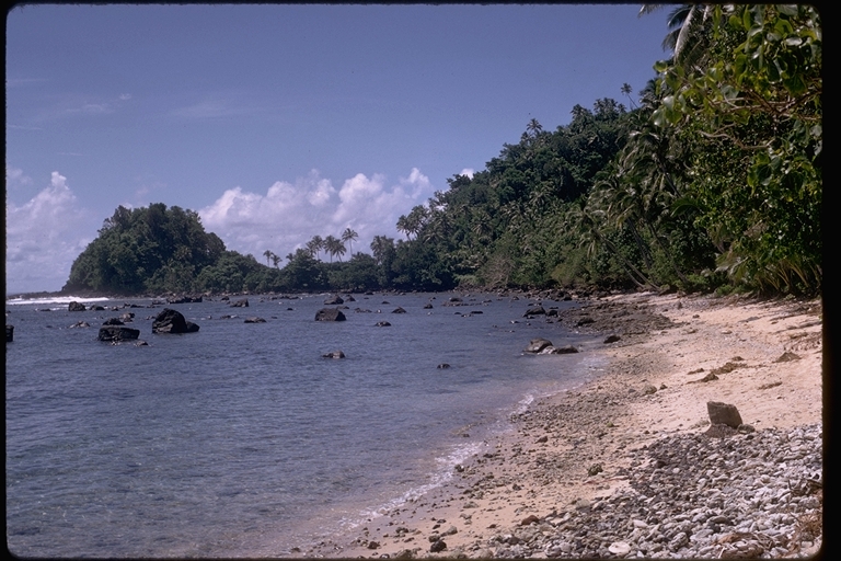 Coast line east of Apia, Western Samoa