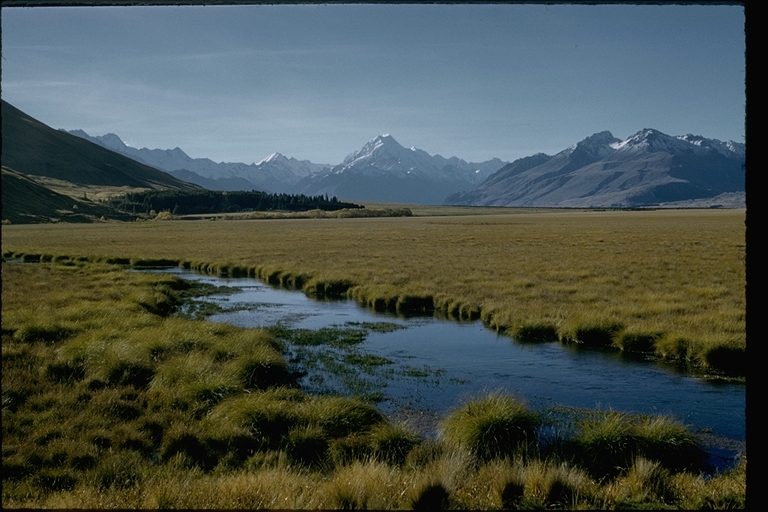 A view of Tasman Valley, New Zealand