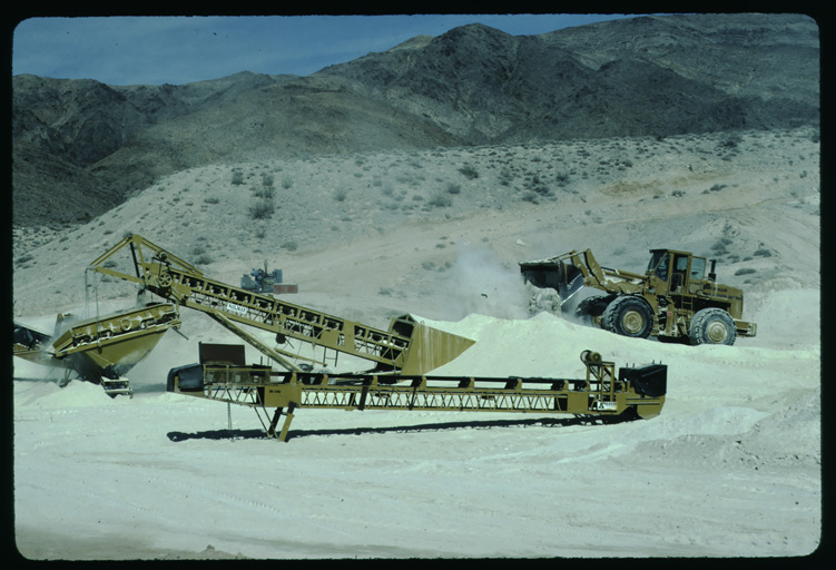 Sulfur mine operation at American Sulfur Products near Eureka Valley, CA