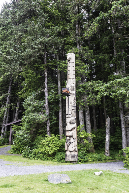 Frog / Raven Totem Pole in Sitka National Historic Park
