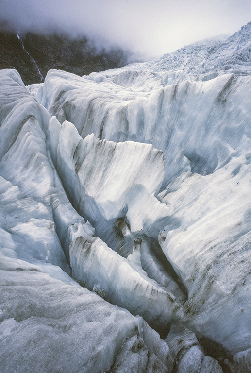 Crevasses in Franz Joseph Glacier, New Zealand