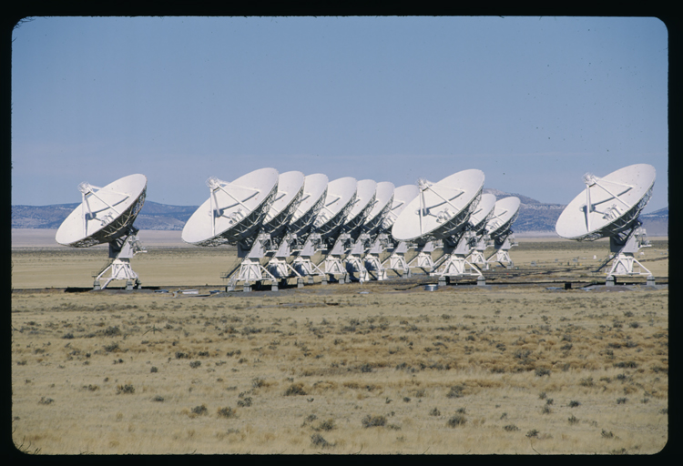 VLA (very large array) antennas at National Radio Astronomy Observatory in Socorro, New Mexico
