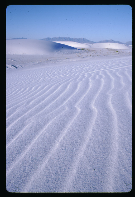 Gypsum sand dunes at White Sands National Monument, New Mexico