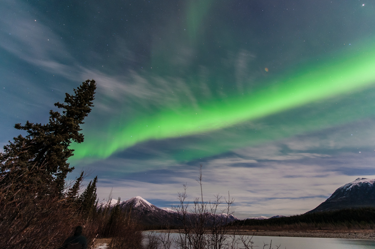 Aurora Borealis (northern lights) in Wiseman, Alaska