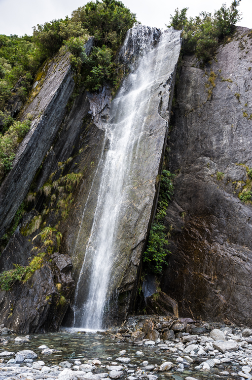 Waterfall near Franz Josef Glacier, South Island, New Zealand