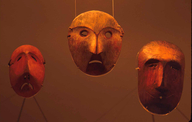 Human face masks: Inuit; West Alaska