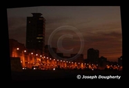 The malecon after sunset, Havana.