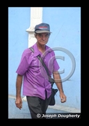 Man walking on the street in havana
