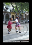 School children playing in Havana