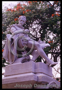 statue of Neptune, along Malecon, Havana, Cuba