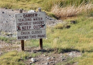 Warning Sign along Hot Creek