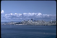 View of City and Bay from Golden Gate Bridge, San Francisco, San Francisco County