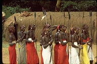 Samburu dancers in Kenya, Africa