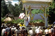 Burial and cremation celebration in Indonesia