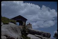 Hut at Glacier Point, Yosemite N.P. Mariposa Co., CA, USA