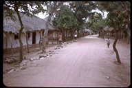 Village street scene in Kigoma, United Republic of Tarzania, 1955