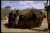 Samburu village, Samburu N.P., Kenya, East Africa