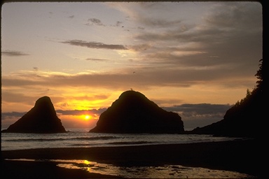 sunset on Oregon Coast