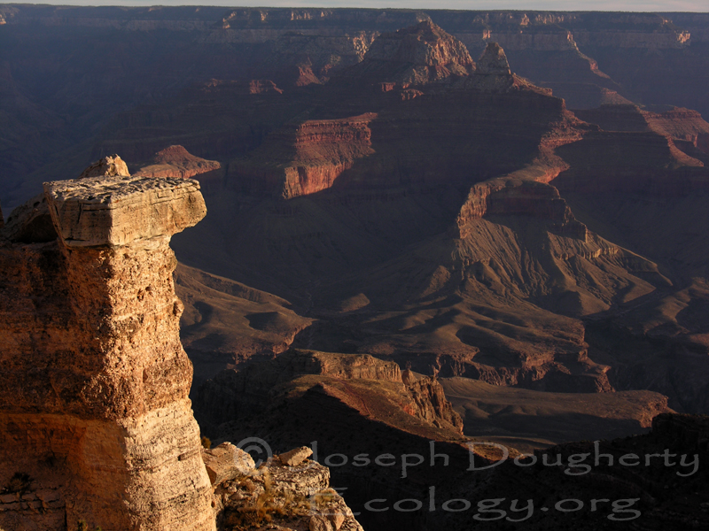 Looking north from Mather Point lookout, south rim of Grand Canyon National Park.