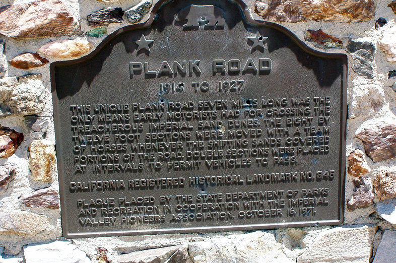 Plank Road in Colorado Desert