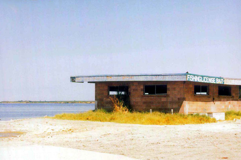 Forsaken Bait Store at Salton Sea in Colorado Desert