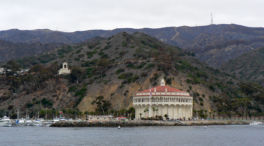 Avalon Casino seen from the ferry.