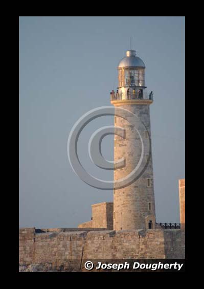 The Havana lighthouse in late afternoon.