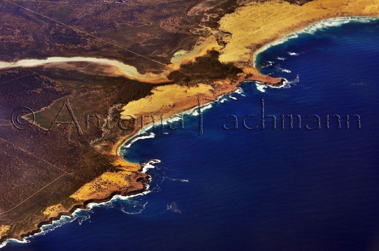 Aerial view of australian coastline Aerial view of australian coastline
