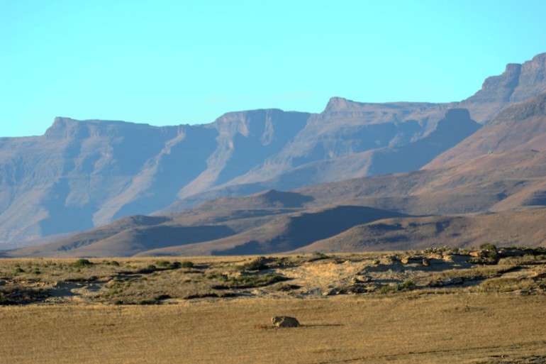 View of the Maluti Mountains